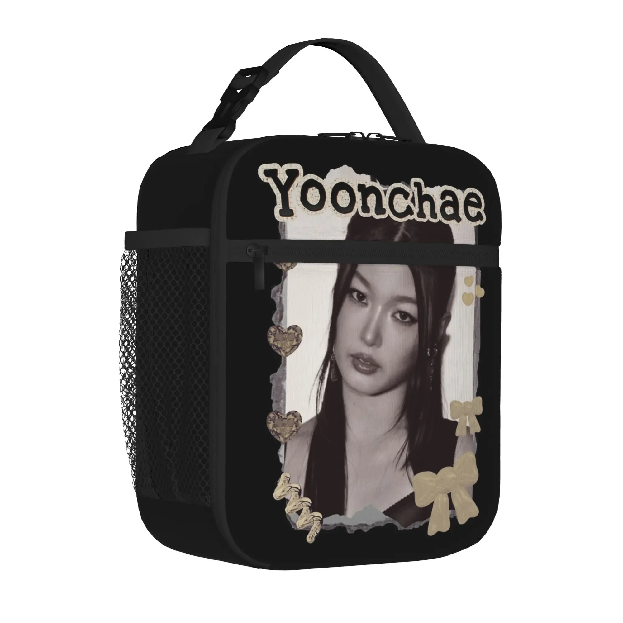 Yoonchae Katseyes Kpop Girl Group Thermal Insulated Lunch Bag for Office  Portable Food Bag Container Cooler Thermal Lunch Boxes