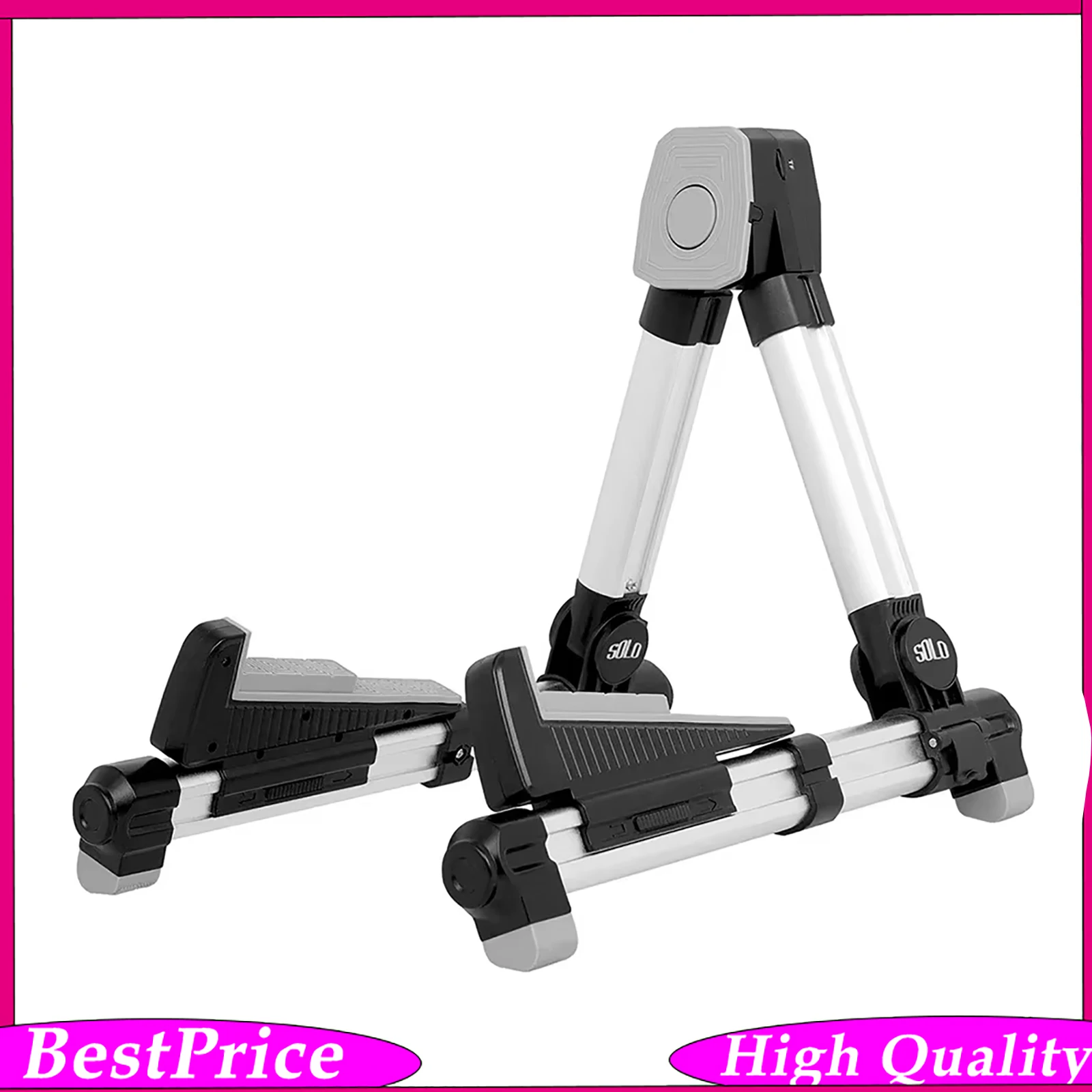 SOLO Guitar Stand Aluminum Alloy Protective Stand with Wireless Bluetooth Resonance Speaker Triangular Stand Guitar Accessories