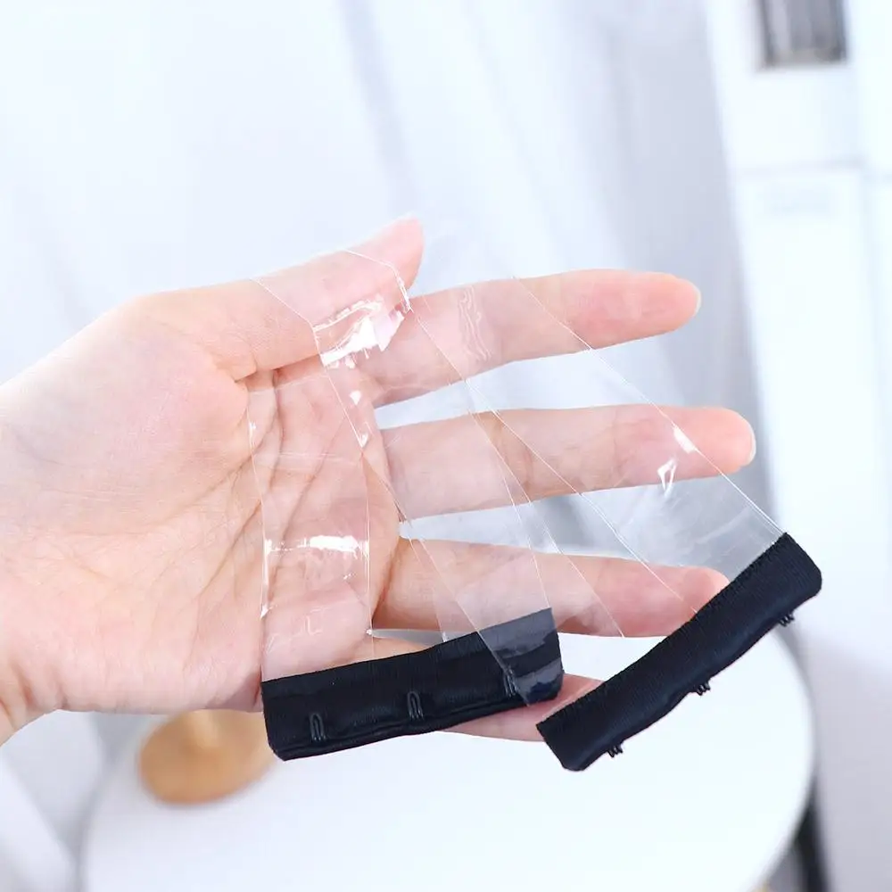 Útil antideslizante mujer 3 ganchos banda elástica accesorios de sujetador extensor de sujetador transparente hebilla de extensión hebilla de sujetador