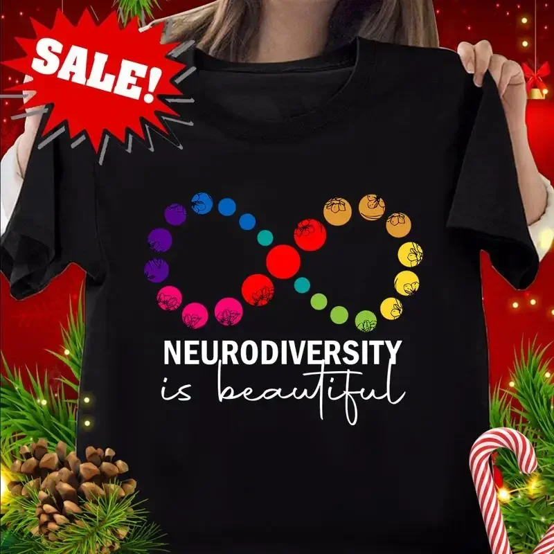 NEW LIMITED Neurodiversity Autism Awareness ADHD Flower T Shirt S 5XL