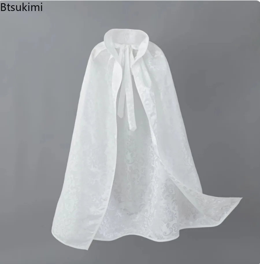 Cape Children's Hooded Performance Costume Dress Up Carnival Party Halloween Red Black White Cloak Women Men Cosplay Costume view 6