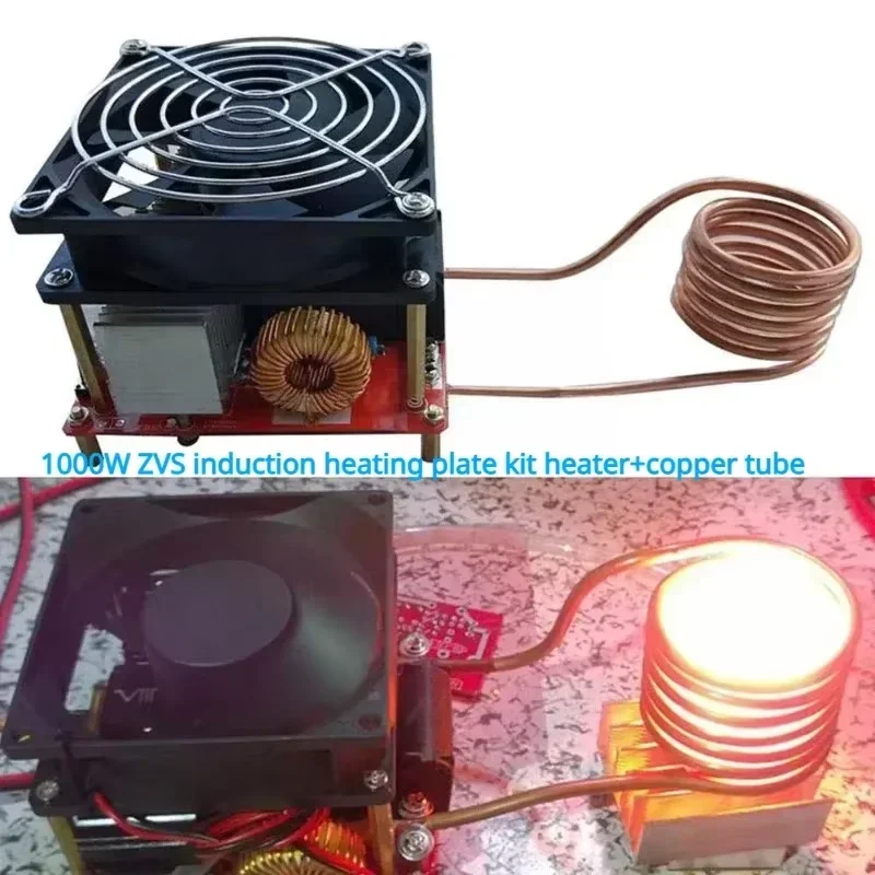 1000w Zvs Induction Heating Plate Board Kit Heater Diy Heater Red Black Tube And Ignition Cooker Coil J5s4