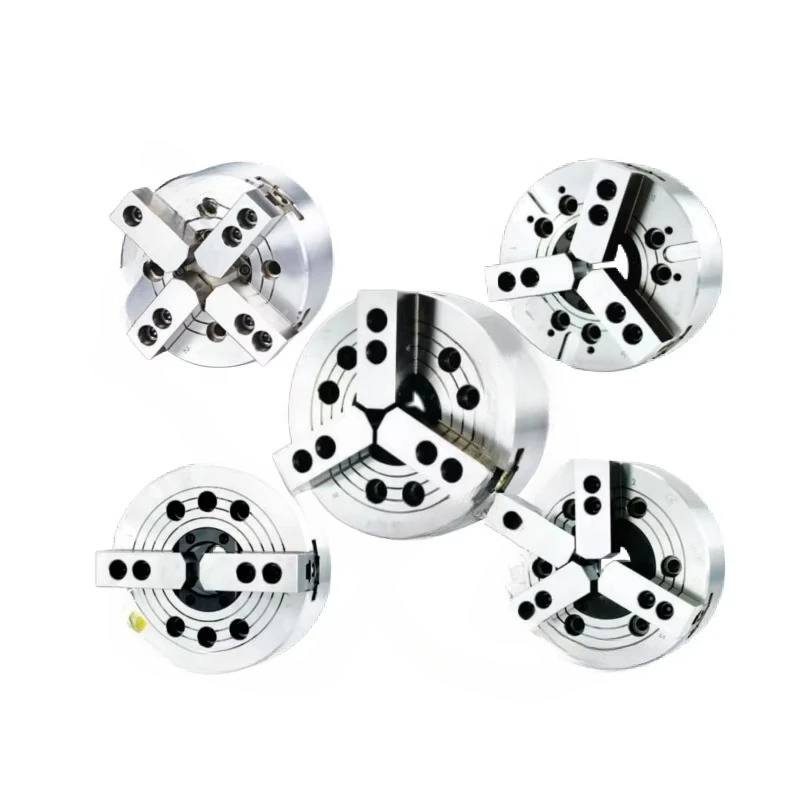 High Precision Machine Tool Accessories Chuck Milling Machine Through Hole Oil Cylinder 2 Jaw 4 Jaw Hydraulic Chuck