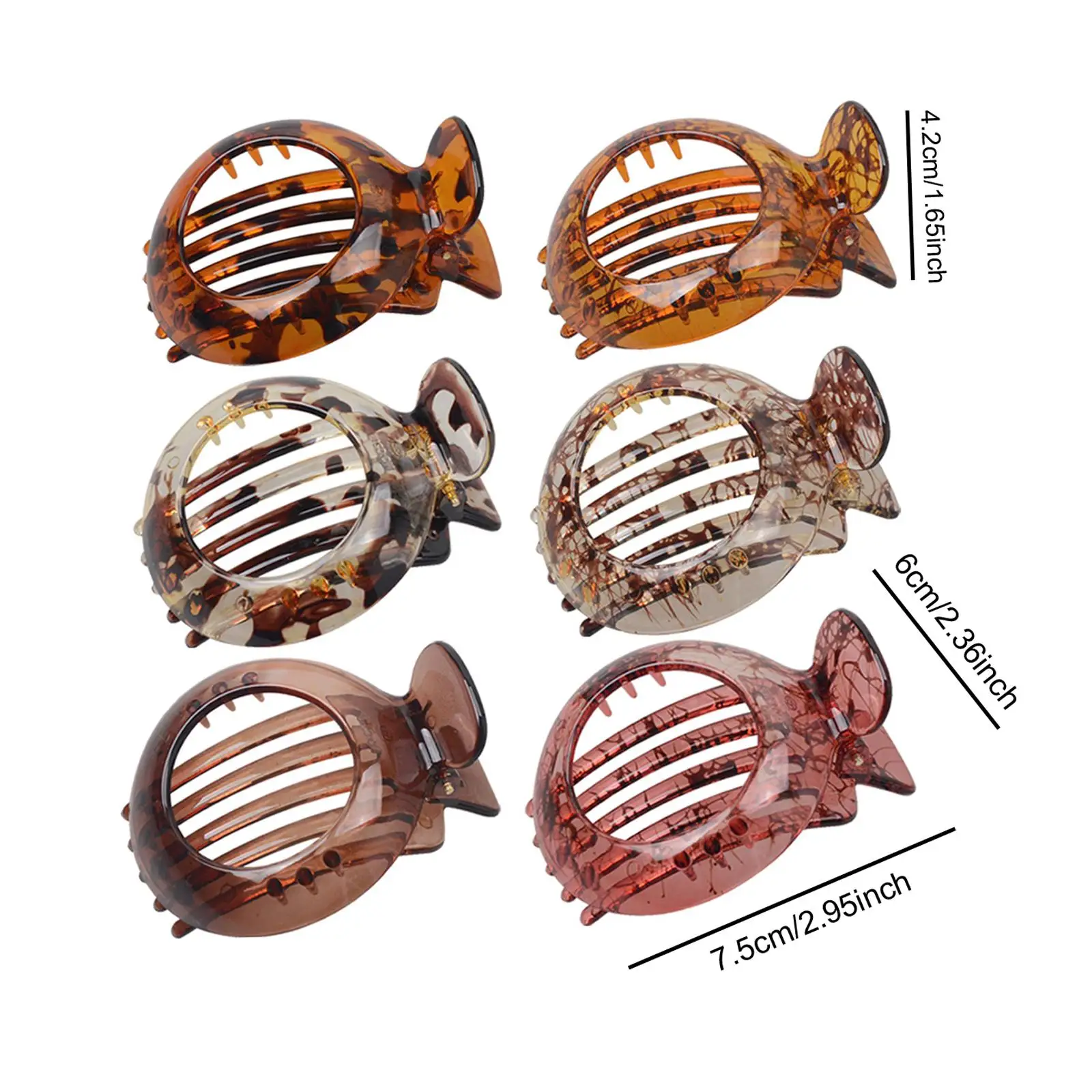 6x مشبك شعر مسطح مقاطع الشعر المشابك قبضة قوية دبابيس الشعر دبوس الشعر اكسسوارات للشعر للاحتفالات اليومية السيدات الفتيات الطرف