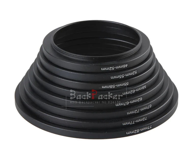 5 ชุดโลหะเลนส์กล้องกรองอะแดปเตอร์แหวนชายหญิง Step Up FILTER ขนาดชุด Mount 49/52 /55/58/62/67/72/77/82 มม.