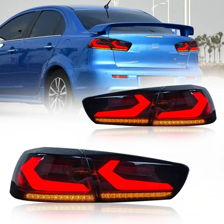 Modified LED Tail Lights for Lancer EVO X 2008-2017 year Rear Tail Lamp For Mitsubishi Lancer Auto Parts