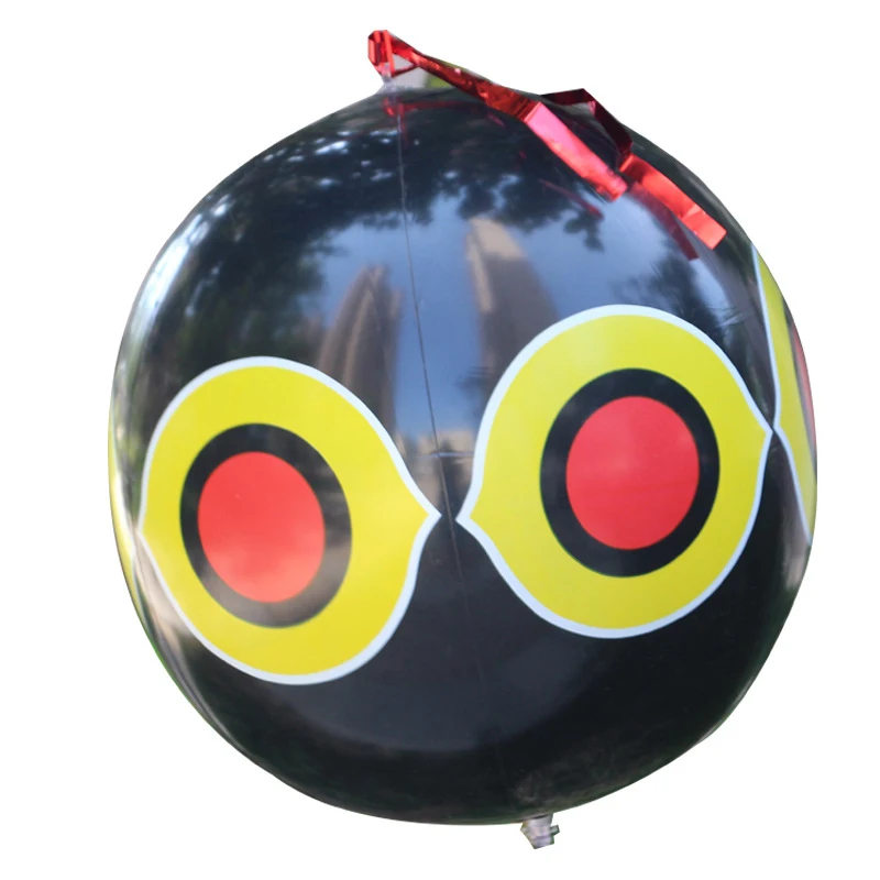 1 pz giallo bianco nero gonfiabile terrore-occhio palloncino repellente per uccelli spaventoso Anti repellente per uccelli Predator Farm frutteto Protector