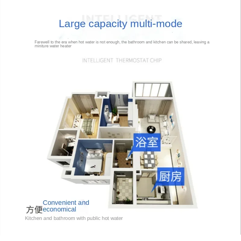 Intelligent Constant Temperature Gas Water Heater for Domestic Use Forcibly Discharges 12L of Natural Gas Liquefied Gas