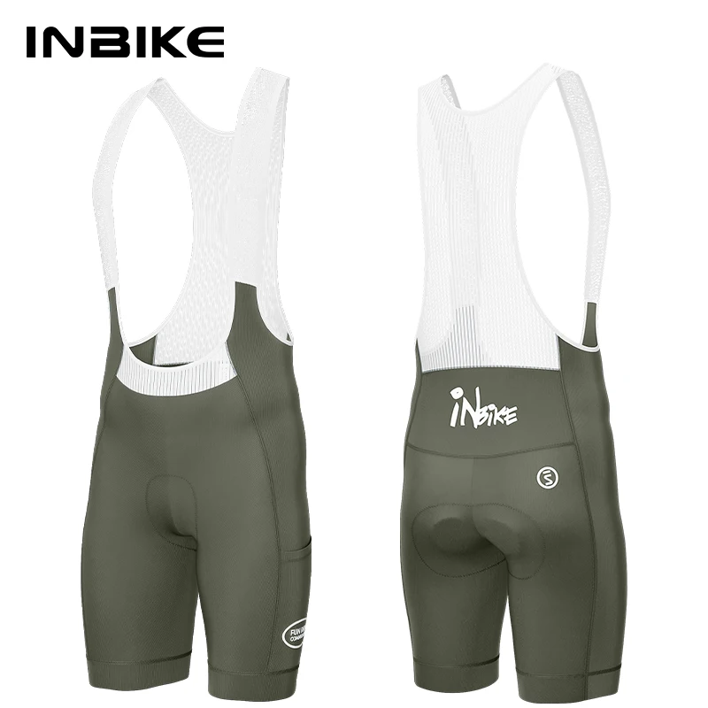 INBIKE Radfahren Trägerhose Herren 2025, neue Frühlings- und Sommer-atmungsaktive, schweißableitende Rennrad-Trägerhose, Fahrradbekleidung 3