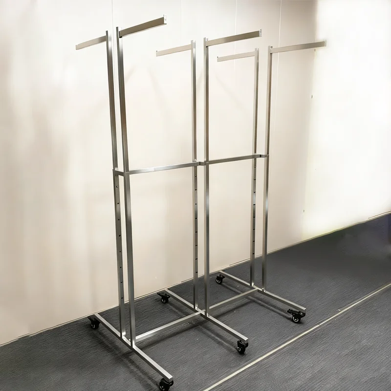 

Modern 6-way Arm Garment Rack Chrome Display Clothing Rack Display Clothes Shelving Garment Display Rack for Clothing Store