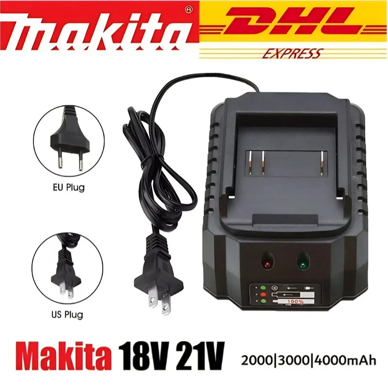

Makita 18V 21V Li-ion Battery Portable Fast Charger for Makita Battery Replacement, EU Plug US Plug Battery Charger