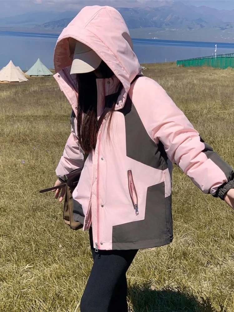 

2025 Women's Winter Outdoor Jacket Lightweight Short Military Coat Waterproof Windproof Padded Coat