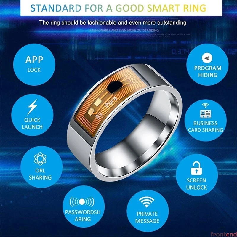 Phone NFC Multifunctional Ring Shell Smart Finger Ring Waterproof Digital Wireless Cell Creative Fashion Phone Accessories