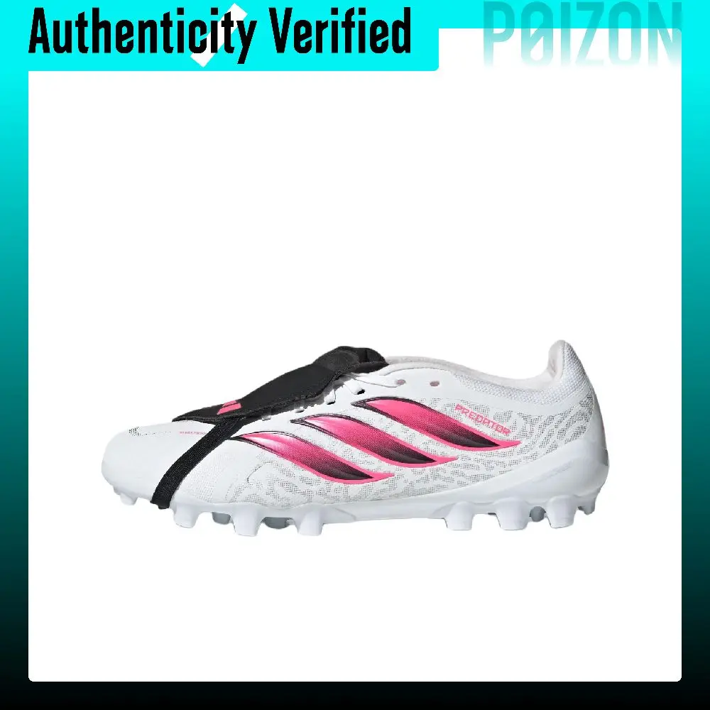 Adidas PREDATOR LEAGUE Soccer Shoes Unisex Low-top White/Swirl Neon Red/Black IH7167