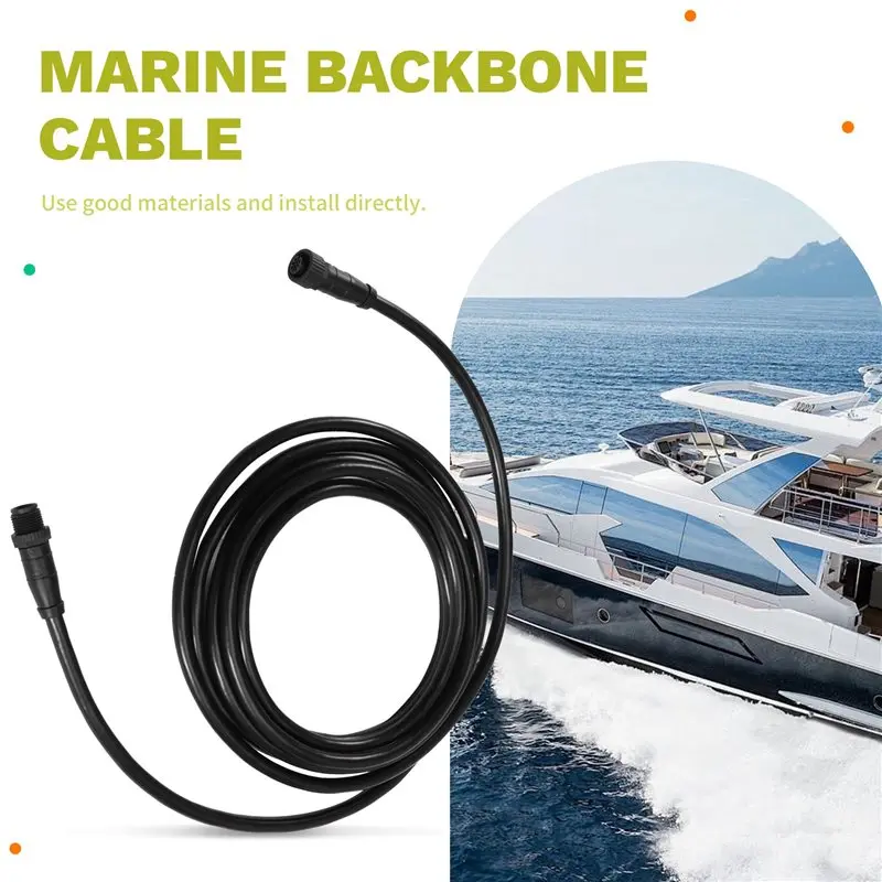 Y47A NMEA 2000 Marine Boat Backbone Cable 3 Meters 9.84ft Male Female Connector 5 Pins IP67 Waterproof for Garmin for Lowrance