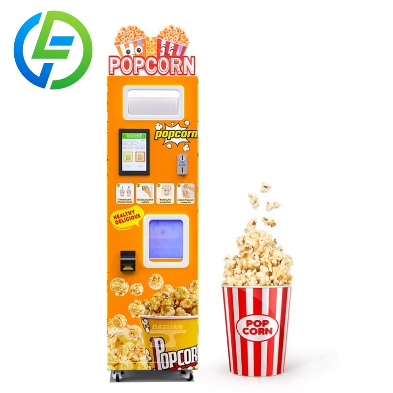 Customized Chinese Shopping Center Operated Popcorn Machine Automatic for Professional Makers Commerce Popcorn Machine Automatic