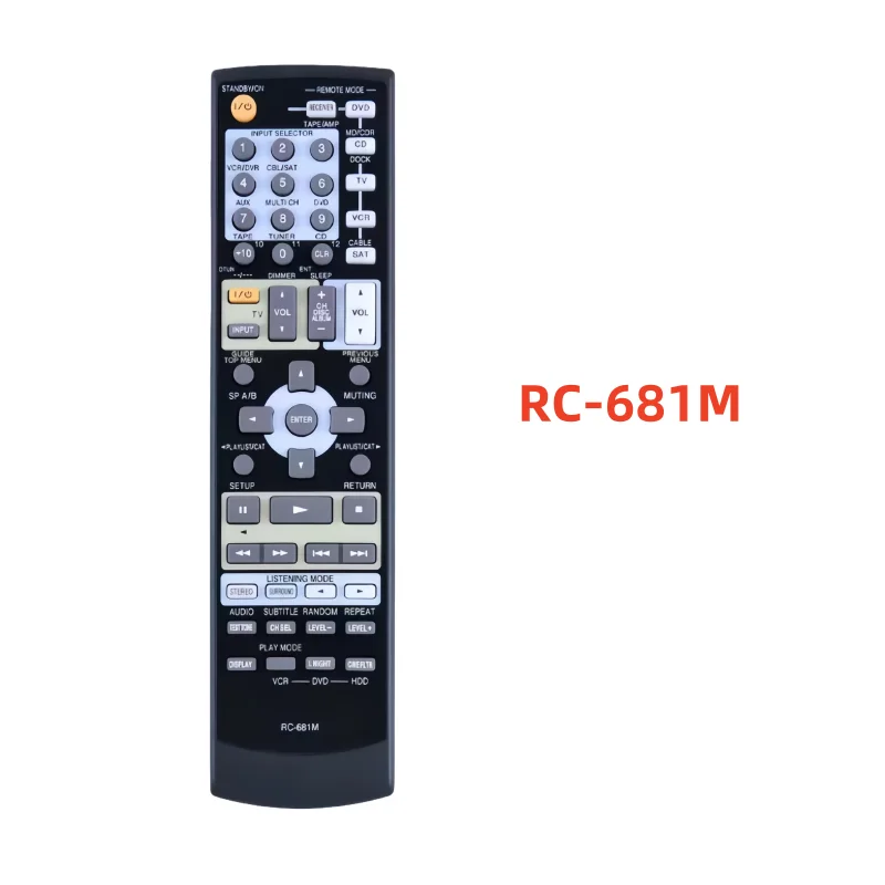 

RC-681M Remote Control for Onkyo AV Receiver TX-SR575B SKF-550F HT-R508