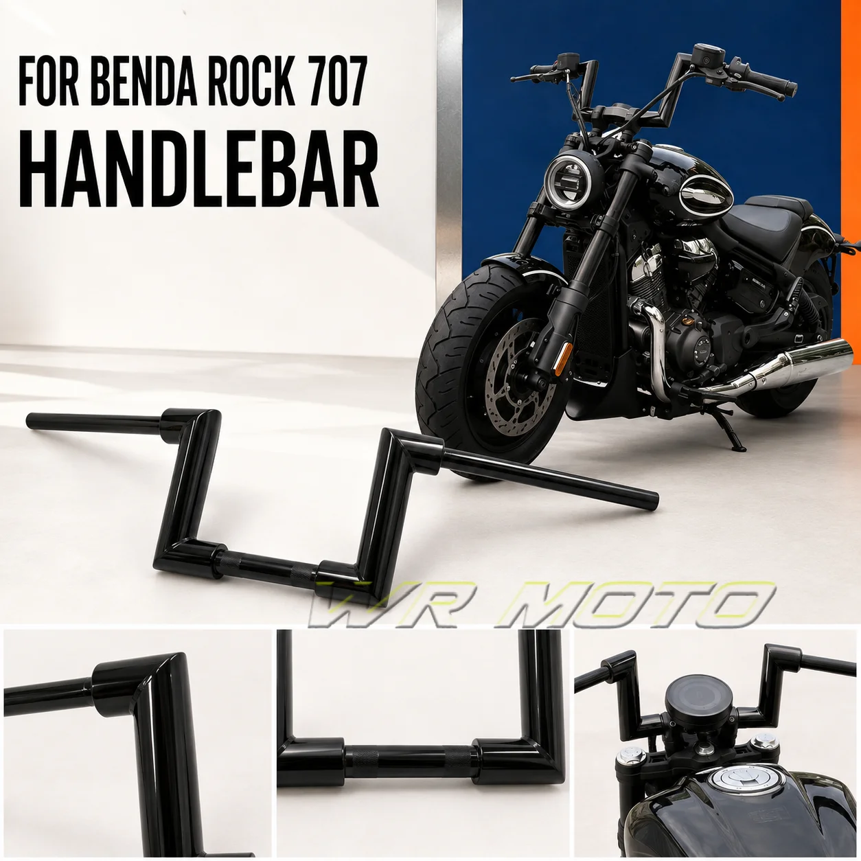 Height‑Increase Rear‑Shift Handlebar Riser Spacer Mount Fit For BENDA ROCK 707 Motorcycle Mod Accessories