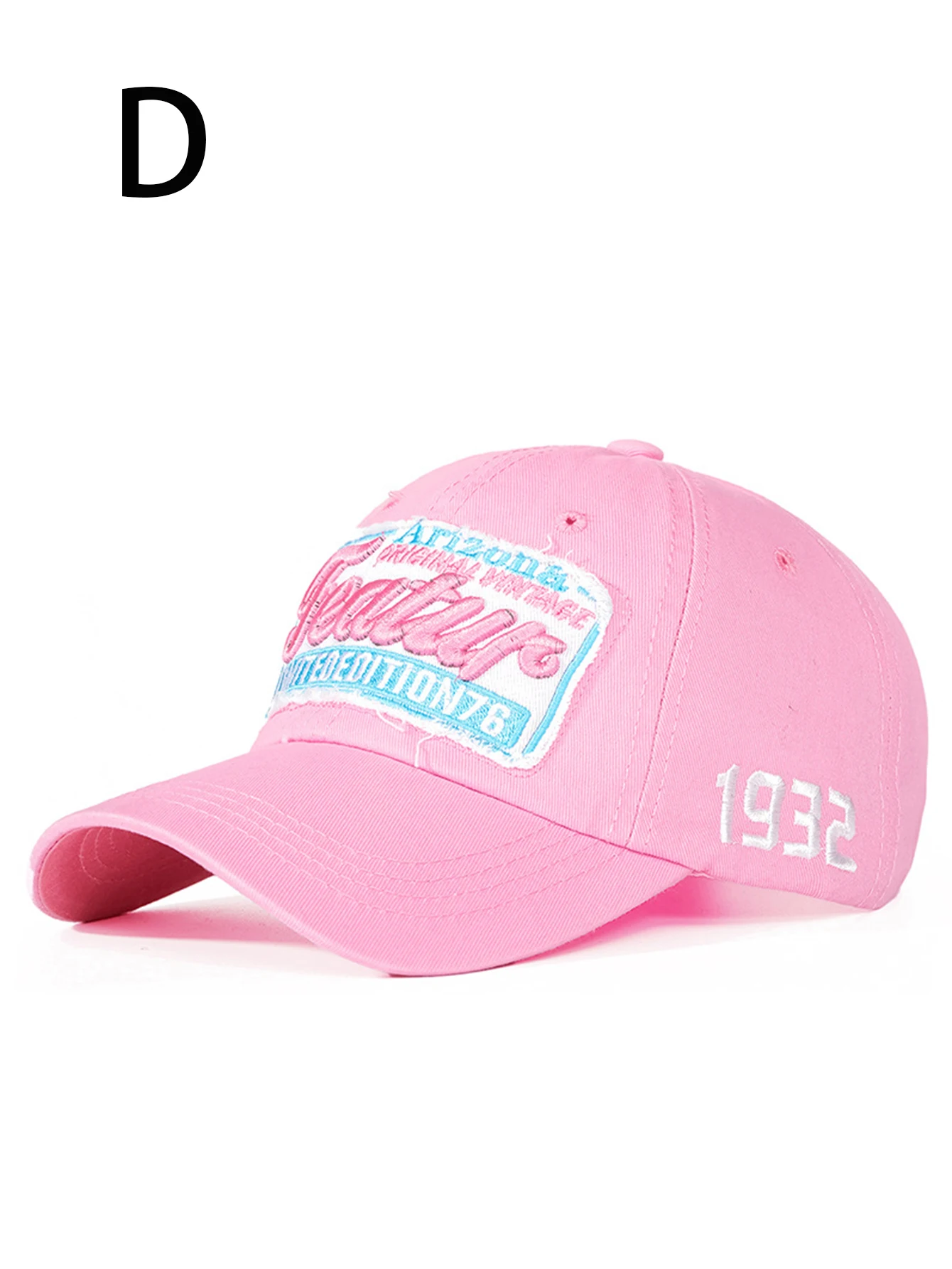 1 للجنسين طوال الموسم يرتدي قبعة بيسبول عصرية من القطن الخالص المغسول بحروف أريزونا مع حروف