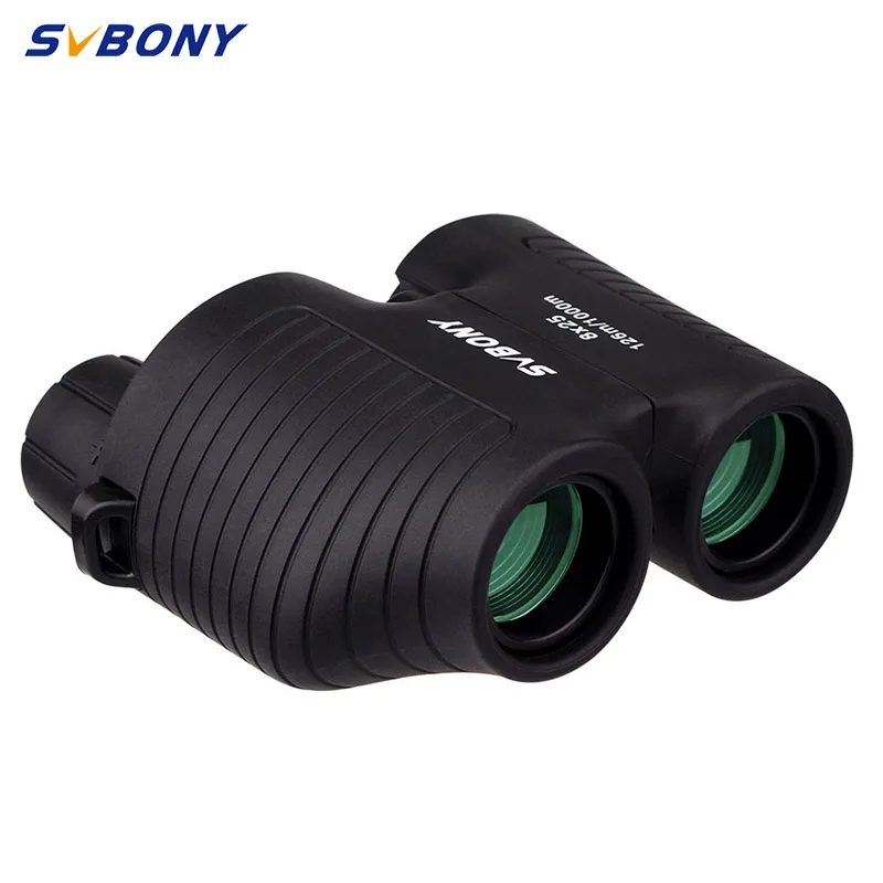 SVBONY 8x25 SV10 Binoculars Compact Fixed Focus Mini Portable Telescope Multi-coated Porro Prism for Outdoor Spoorts Games F9323