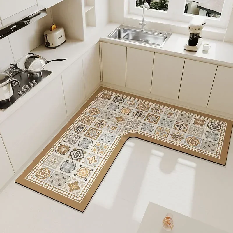 Diatom Mud Oil Absorption Kitchen Mat Home Water-absorbent Quick-drying Rug Bathroom Rug Alfombra De Cocina Teppich in Der Küche