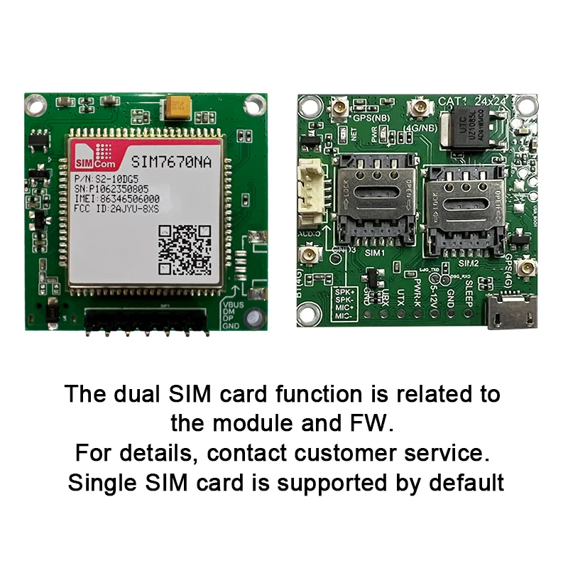 SIMcom SIM7670NA SIM7670E SIM7670G LTE CoreBoard , Qualcomm chip, support Data+GNSS(optional) without voice