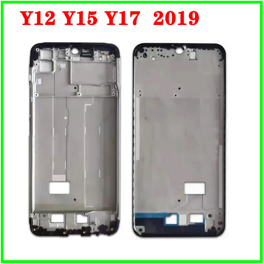 In Stock For VIVO Y12 Y15 Y17 2019 Middle Frame Back Battery Cover Door Housing case With Out Button Camera Lens