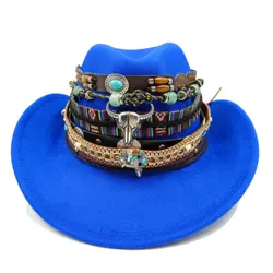 Fedora kapelusz kowbojski 2023 nowe akcesoria skórzany kapelusz Panama Hatband seria Hatband klamra Unisex Western cowboy akcesoria