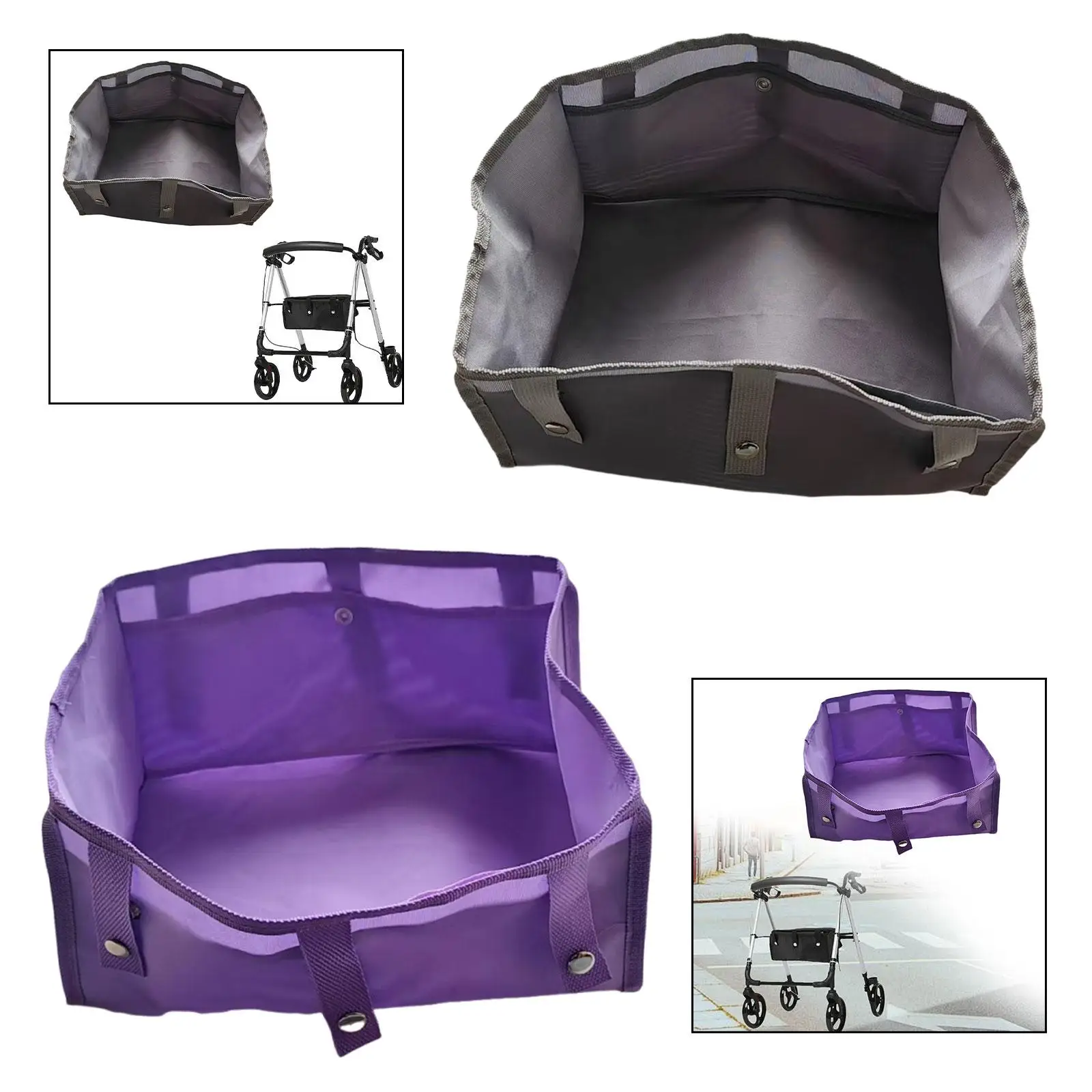 

Сумка-ролик под сиденьем, съемная складная сумка для хранения большой емкости, сумка для ходунков нижнего белья, подвесная корзина для хранения ходунков,