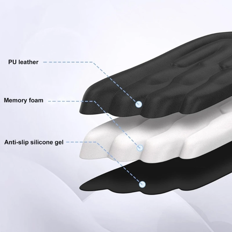 83CE Elegant Angel Wing Patterned Ergonomic Desk Pad Wrist Rest for Computer Use