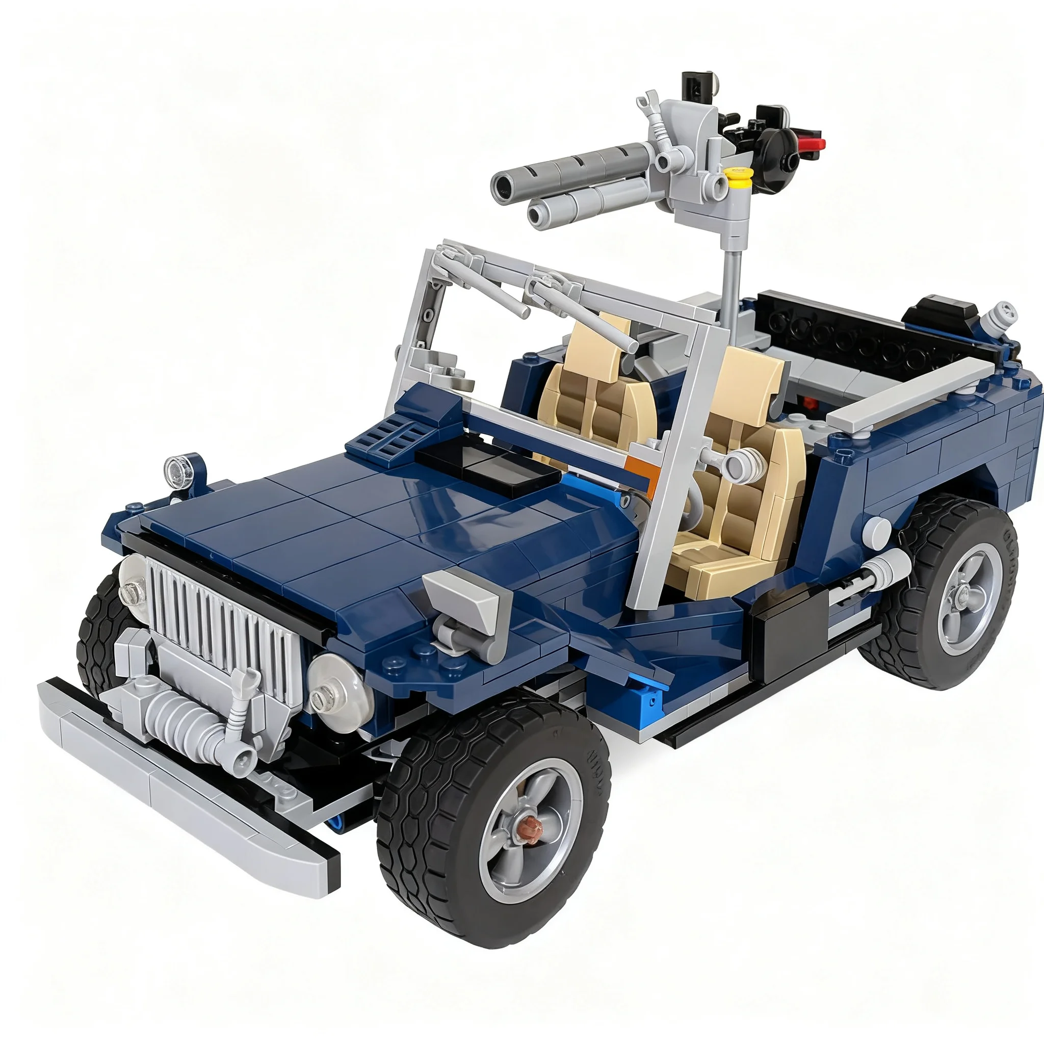 793pcs MOC Creator Expert 10265 Military Jeeped Model Christmas Gift Interior Decoration Craft Home Accent Tabletop Display