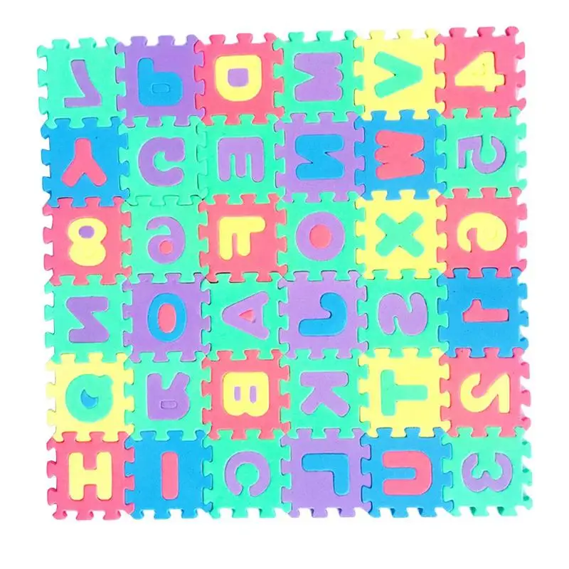 Schuim Vloertegels | 36 Tegels Schuim Puzzel Vloermat | Foam Mat Met Sterke Flexibiliteit En Veiligheid Speelmatten Set Voor Kinderen Pre-S