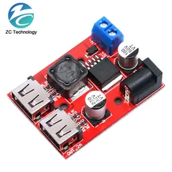 LM2596 LM2596S Dual USB DC-DC 9V 12V 24V 36V to 5V 3A Step Down Buck Converter Board Car Charger Solar Power Supply Module