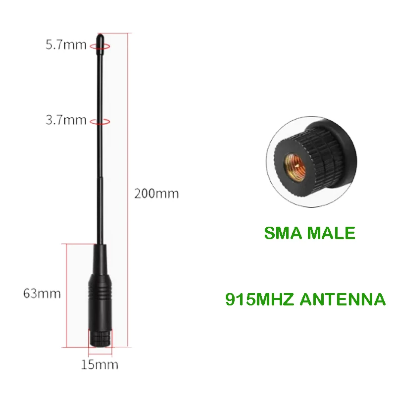 Gws 1pcs Nb-iot 868mhz 915mhz Soft antenna 5dbi sma male lora antene module lorawan 700-2700MHZ 4G radio remote control antena