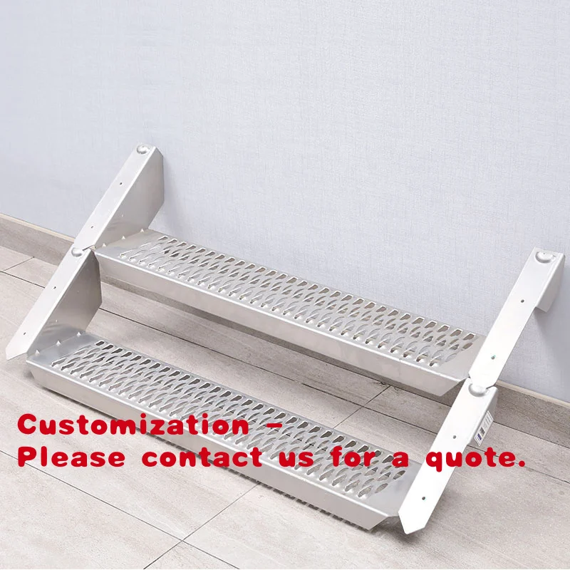 

Customize.Carved Construction Steps Portable Staging All-terrain Weatherproof Aluminum Stairs