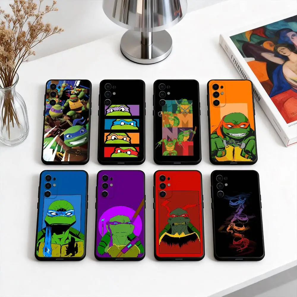 

T-Teenage M-Mutant Ninja Turtles Phone Case Black Silicone Soft For Samsung S25,S24,S21,S22,S23,S30,Ultra,S20,Plus,Fe,Lite