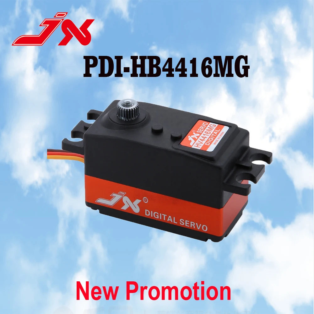 

Низкопрофильный сервопривод JX PDI-HV4416MG 16 кг, стандартный цифровой сервопривод с крутящим моментом и металлической шестерней для радиоуправляемого автомобиля/самолета/БПЛА/верлитолета/механического рычага ﻿