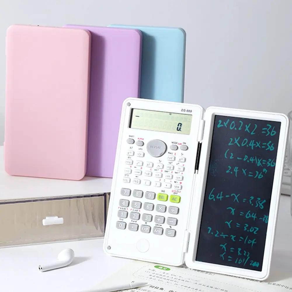 

Научный калькулятор 2 в 1, 6-дюймовый большой экран, офисный ЖК-блокнот для рисования, практичный многофункциональный