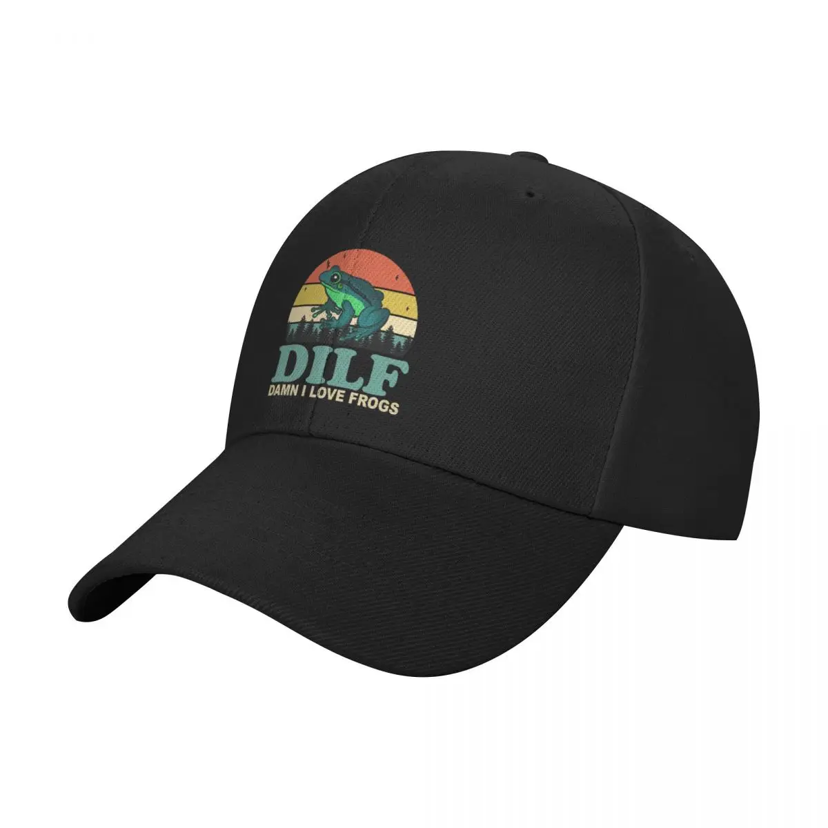 DILF Damn I Love Frogs Baseball Cap cute dad hat Snapback Cap Caps For Women Men's