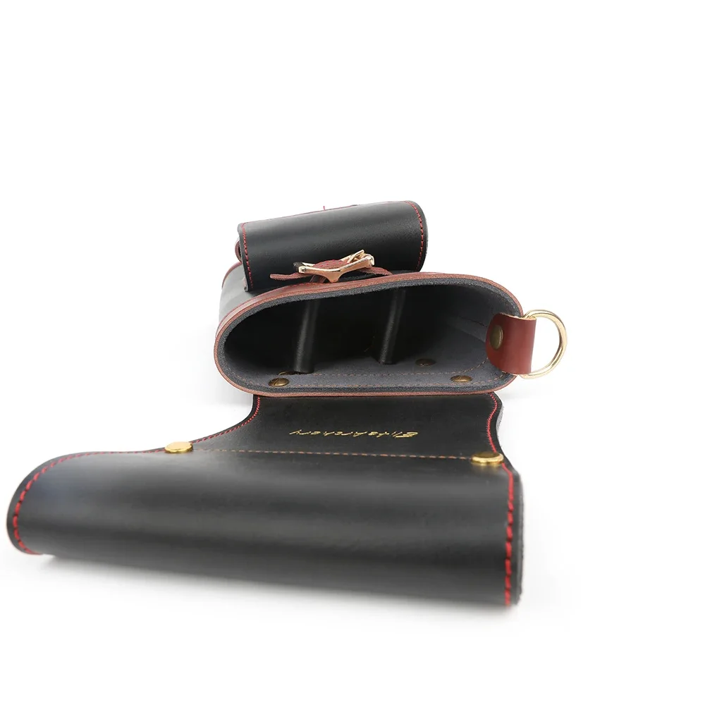 Bolsa de flechas para arco en cuero bovino, arquero diestro y portátil - imagen 3