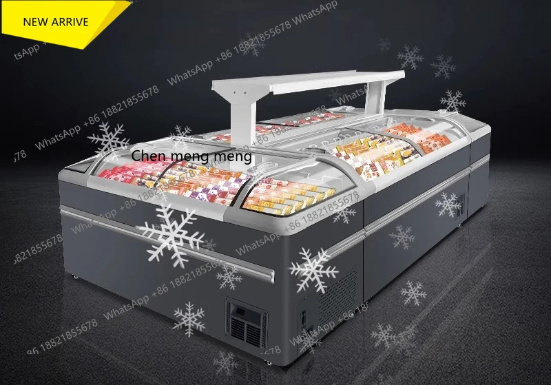 

M138 Supermarket Combination Island Cabinet Horizontal Commercial Frozen Goods Refrigerated Display Cabinet Quick Frozen Freezer