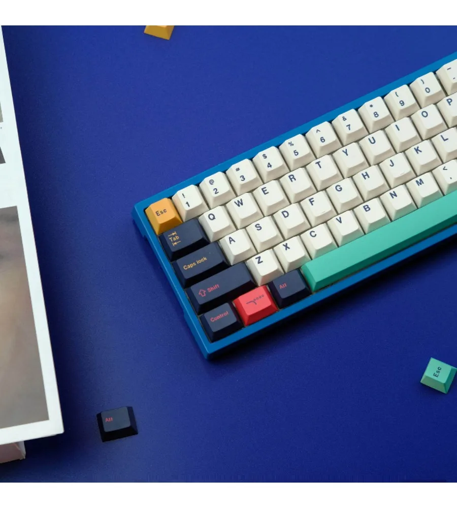 

Brown keycap 129 keys PBT material Original height Five-sided sublimation process Suitable for a variety of mechanical keyboards
