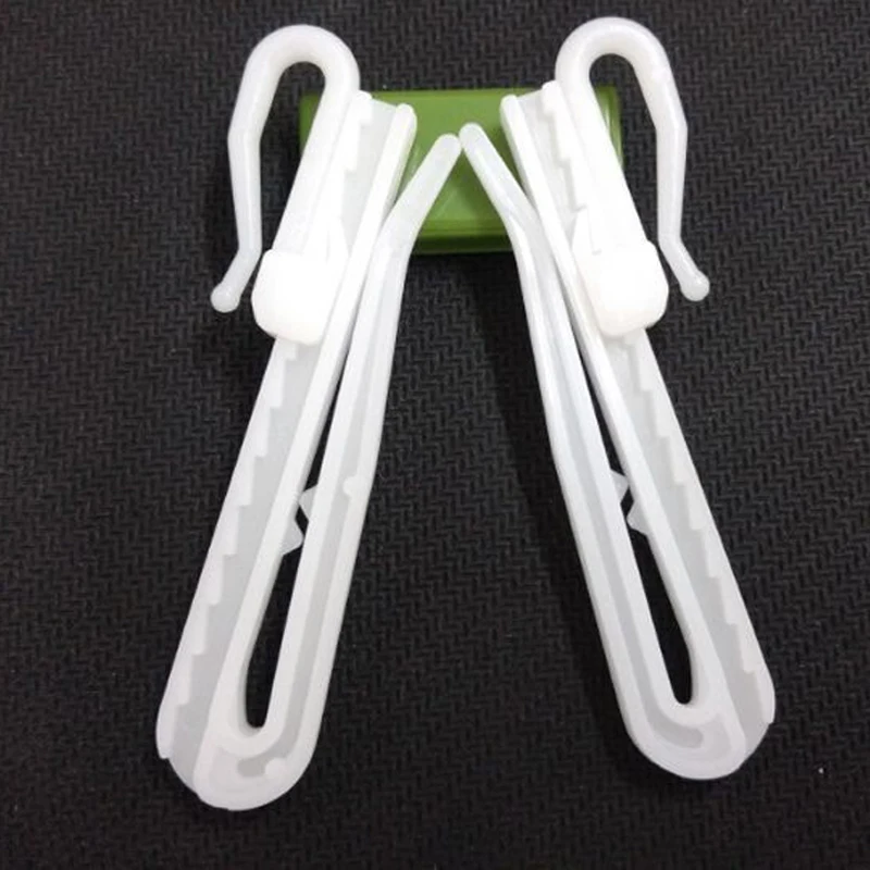 Metal Stainless Steel Curtain Hanging Hooks Ring Window White Plastic Hooks Home  Accessories High Quality cp056&B