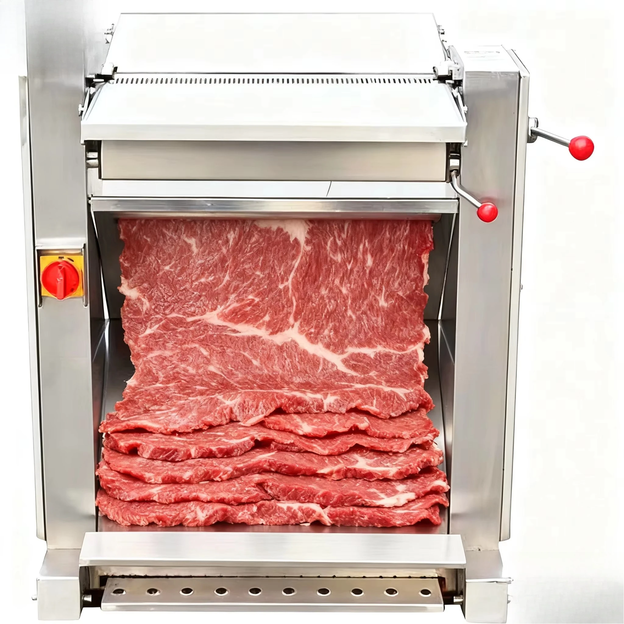 

Long Sliced Pork Skin Slicer Beef Machine Slicer Meat Cutting Machine