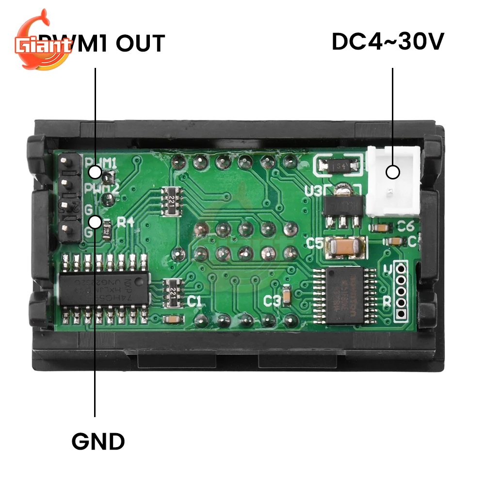 PWM เครื่องกำเนิดสัญญาณดิจิตอล DC 4-30V เครื่องกำเนิดสัญญาณดิจิตอล PWM ความถี่ชีพจรเครื่องทดสอบวงจรเครื่องกำเนิดคลื่นสี่เหลี่ยมปรับได้