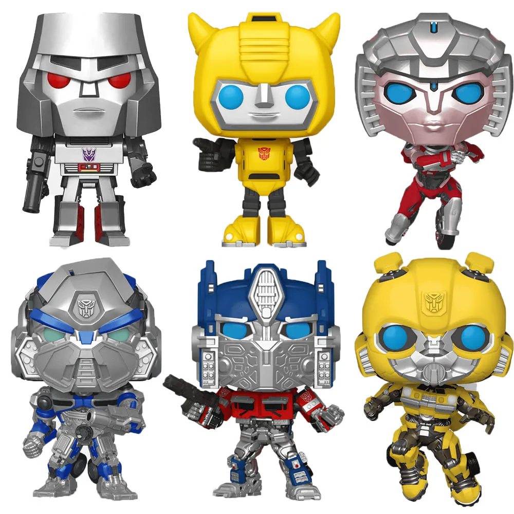 Фанко Поп Оптимус Прайм # 1372 Мегатрон # 24 Шмель # 23 # 1373 Arcee # 1374 Мираж # 1375 Виниловые фигурки, куклы, игрушки