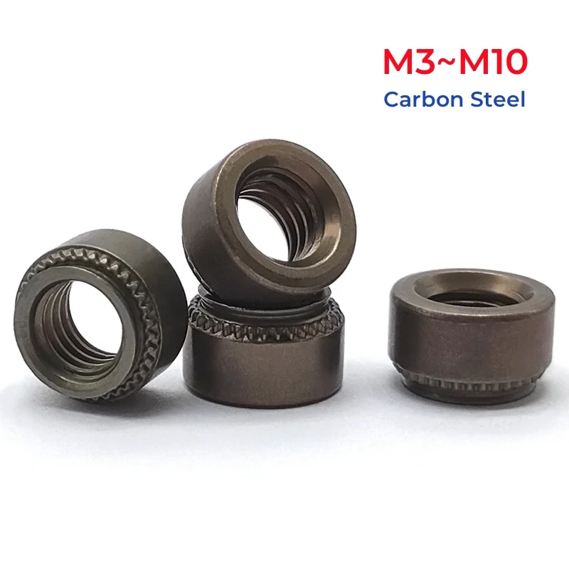 Black Carbon Steel Pressure Riveting Nut S-m3 M4 M5 M6 M8 M10 Self Clinching Nut Swage Nut Sert Press Nuts
