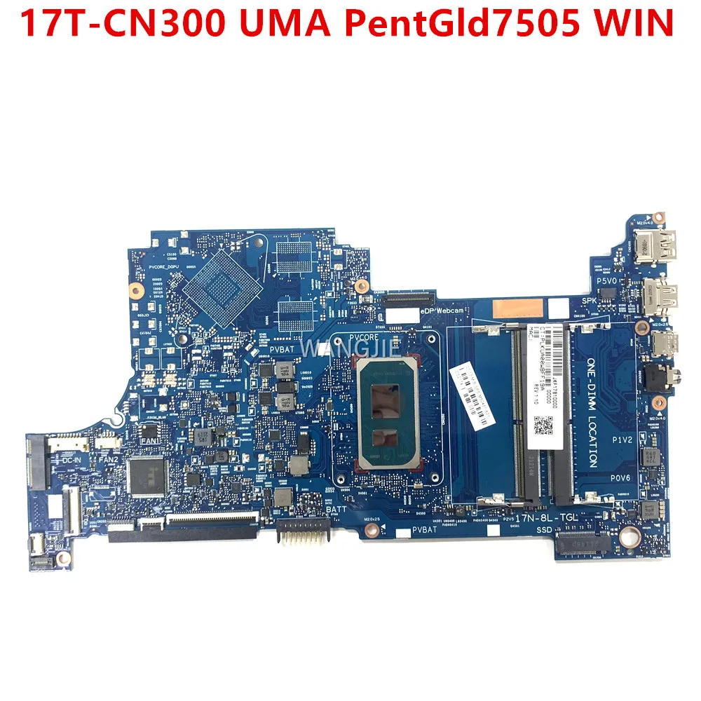 

For HP 17T-CN300 17-CN Laptop Motherboard M50451-601 M50451-001 UMA SRK0A PentGld7505 WIN 6050A3261101 100% Working