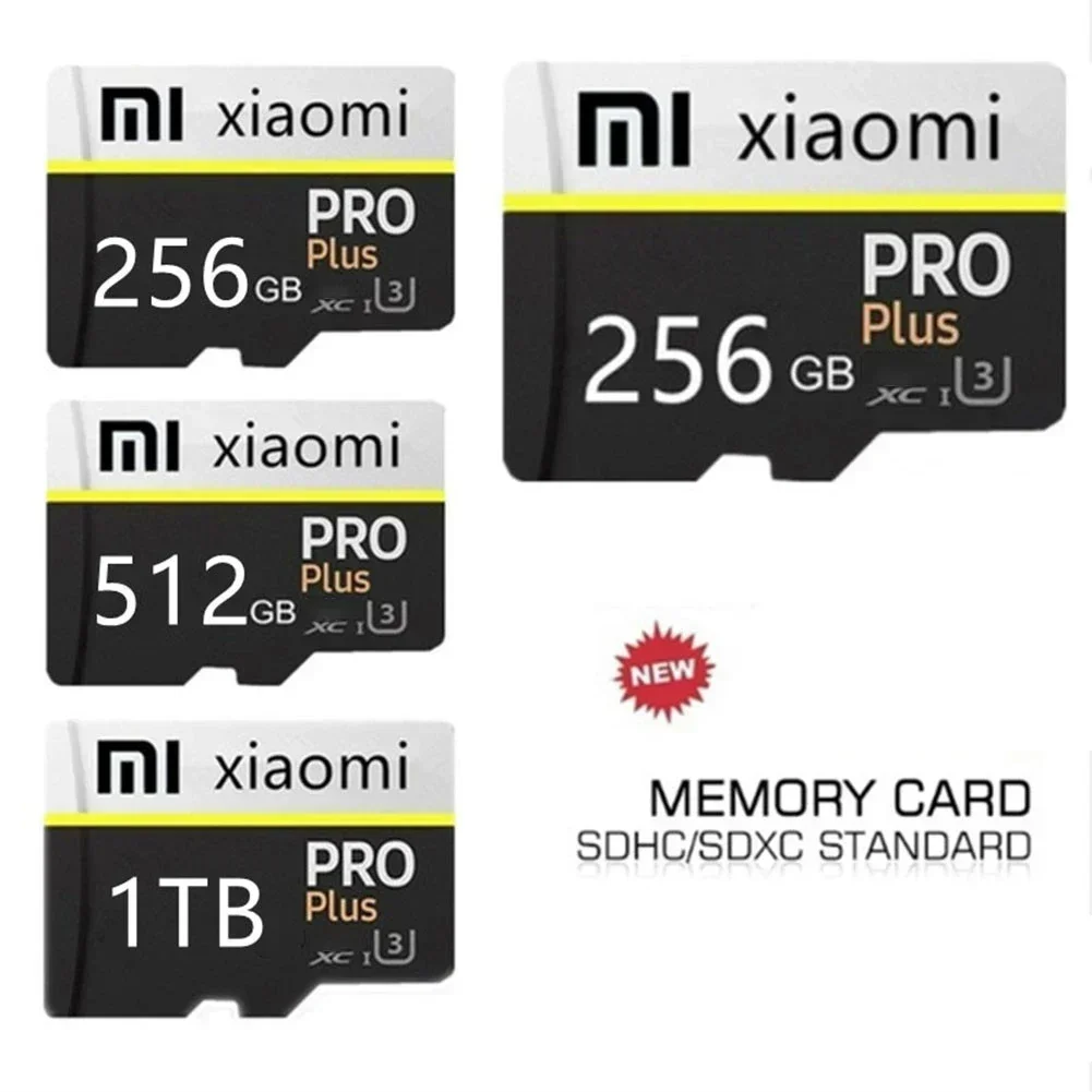 Xiaomi Micro SD Card 256GB 512GB 1TB 2TB Class10 TF Card 512GBTF Card Minisd Flash USB Pendrive Free Adapter