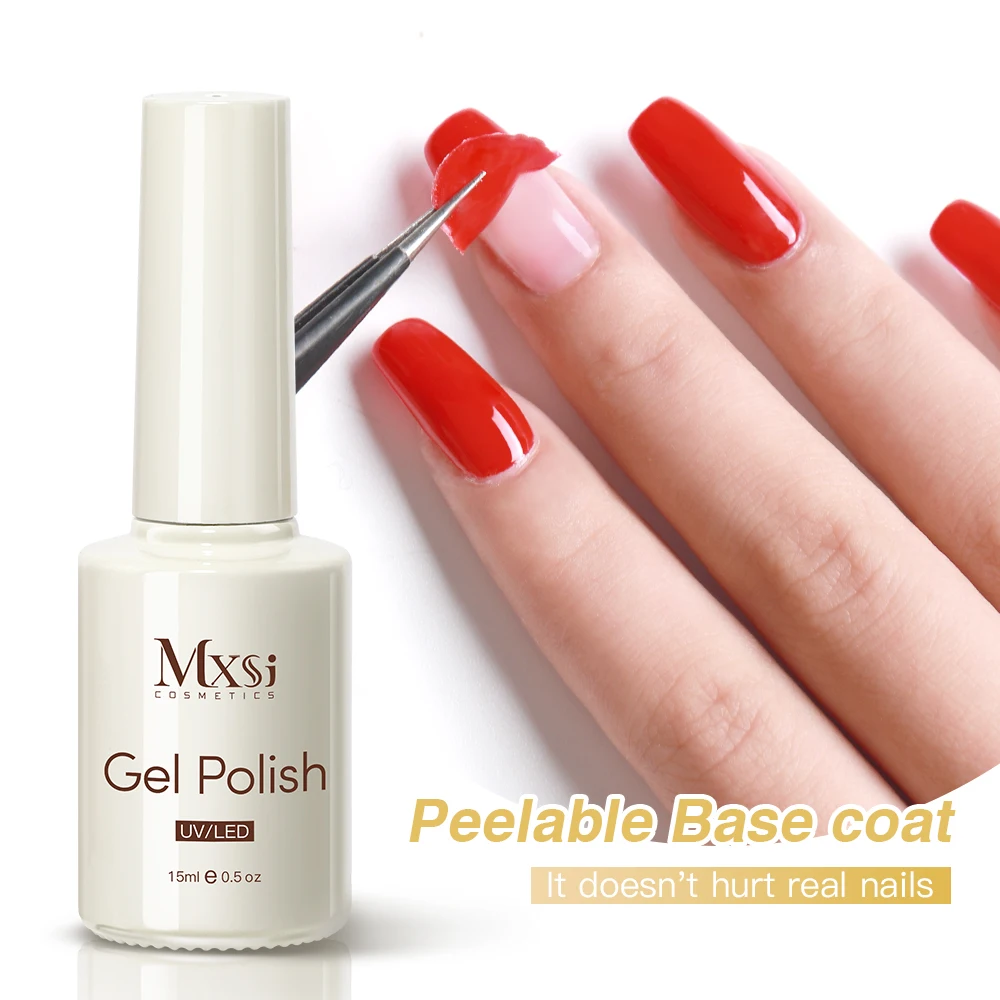 Vernis à ongles Gel Peelable, 15ml, Gel UV, Semi-Permanent pour protéger les ongles, avec ensemble de couche de finition